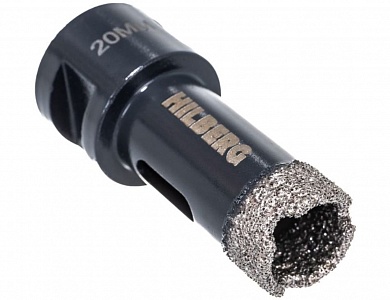 Коронка алмазная по керамограниту M14 d20 мм Hilberg Super Hard HH620 купить по цене 1&nbsp;410 руб. в Москве. Самовывоз или доставка в день заказа.