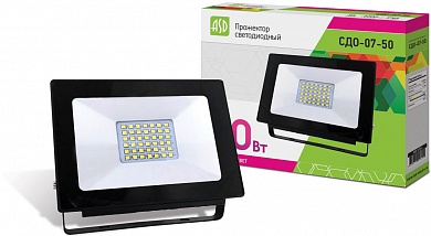 Прожектор светодиодный LED 50Вт 6400К 3750лм ECO купить по цене 560 руб. в Москве. Самовывоз или доставка в день заказа.
