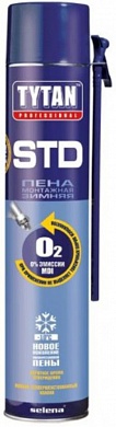 Пена монтажная бытовая TYTAN STD зимняя -10°С 750 мл купить по цене 449 руб. в Москве. Самовывоз или доставка в день заказа.