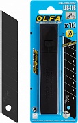 Лезвия 18х100х0.5 мм OLFA EXCEL BLACK сегментированные (10 шт/уп) OL-LBB-10B купить по цене 807 руб. в Москве. Самовывоз или доставка в день заказа.