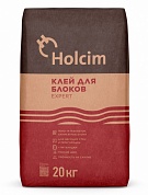 Клей для блоков Holcim Expert летний 20 кг купить по цене 360 руб. в Москве. Самовывоз или доставка в день заказа.