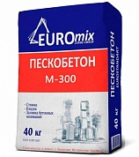 Пескобетон Euromix М-300 40 кг купить по цене 300 руб. в Москве. Самовывоз или доставка в день заказа.