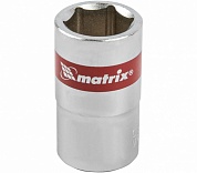 Головка торцевая шестигранная 15 мм CrV, под квадрат 1/2", хромированная Matrix купить по цене 106.80 руб. в Москве. Самовывоз или доставка в день заказа.