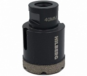 Коронка алмазная по керамограниту M14 d40 мм Hilberg Super Hard HH640 купить по цене 2&nbsp;135 руб. в Москве. Самовывоз или доставка в день заказа.