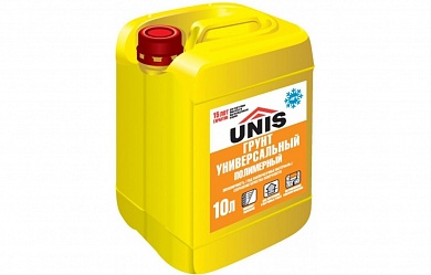 Грунтовка UNIS (Юнис) универсальная 10 л купить по цене 560 руб. в Москве. Самовывоз или доставка в день заказа.