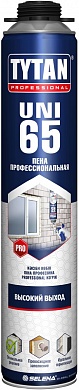 Пена монтажная профессиональная TYTAN Professional 65 UNI летняя 750 мл купить по цене 496 руб. в Москве. Самовывоз или доставка в день заказа.
