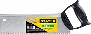 Ножовка для стусла 300мм 8 TPI Stayer купить по цене 447 руб. в Москве. Самовывоз или доставка в день заказа.
