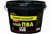 Клей ПВА универсальный REAL 10 кг купить по цене 1&nbsp;554 руб. в Москве. Самовывоз или доставка в день заказа.