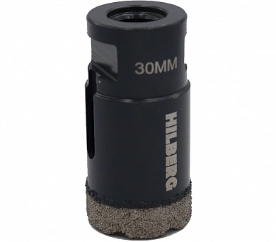 Коронка алмазная по керамограниту M14 d30 мм Hilberg Super Hard HH630 купить по цене 1&nbsp;635 руб. в Москве. Самовывоз или доставка в день заказа.