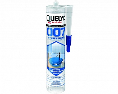 Клей-герметик Quelyd 007 Crystal Clear прозрачный 300 г купить по цене 1&nbsp;119.90 руб. в Москве. Самовывоз или доставка в день заказа.