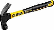 Молоток-гвоздодер столярный c фибергласовой рукояткой STAYER Hercules-M 450 г, боек c магнитом купить по цене 776 руб. в Москве. Самовывоз или доставка в день заказа.