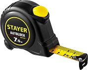 Рулетка 7,5 м х 25 мм, STAYER AutoLock, с автостопом купить по цене 505 руб. в Москве. Самовывоз или доставка в день заказа.