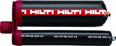 Химический анкер Hilti HIT-RE 500 V3 500мл купить по цене 6&nbsp;943 руб. в Москве. Самовывоз или доставка в день заказа.