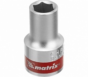 Головка торцевая шестигранная 10 мм /М6/ CrV, под квадрат 1/2", хромированная Matrix купить по цене 100.10 руб. в Москве. Самовывоз или доставка в день заказа.