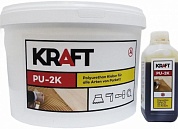 Клей для паркета двухкомпонентный полиуретановый Kraft PU-2K 10кг купить по цене 3&nbsp;594 руб. в Москве. Самовывоз или доставка в день заказа.