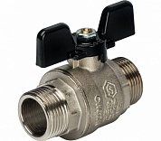 Кран шаровой полнопроходной, НР/НР, ручка бабочка 3/4 STOUT SVB-0006-000020 купить по цене 1&nbsp;116 руб. в Москве. Самовывоз или доставка в день заказа.