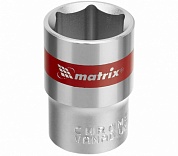 Головка торцевая шестигранная 19 мм /М12/ CrV, под квадрат 1/2", хромированная Matrix купить по цене 131.50 руб. в Москве. Самовывоз или доставка в день заказа.