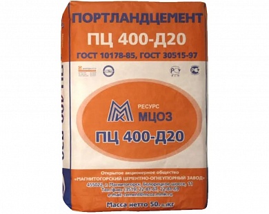 Цемент портландцемент ПЦ400 М400 50кг купить по цене 540 руб. в Москве. Самовывоз или доставка в день заказа.